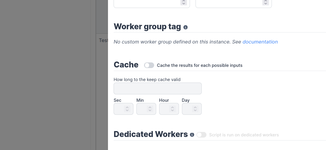 Dedicated Workers in Settings Dedicated Workers in Settings